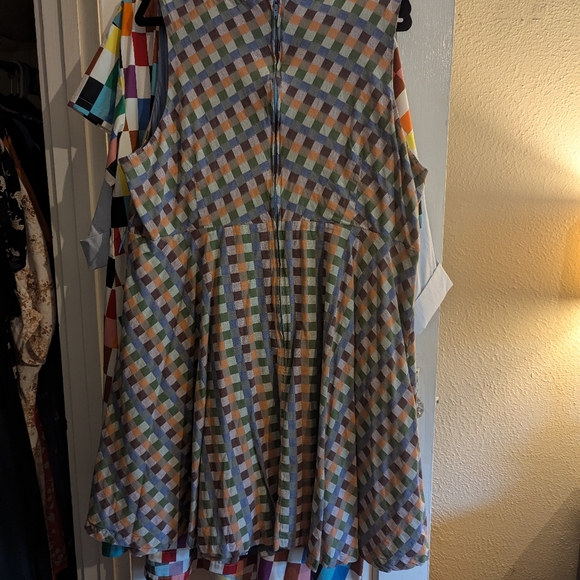Modcloth checked dress 3X plus - Picture 3 of 3